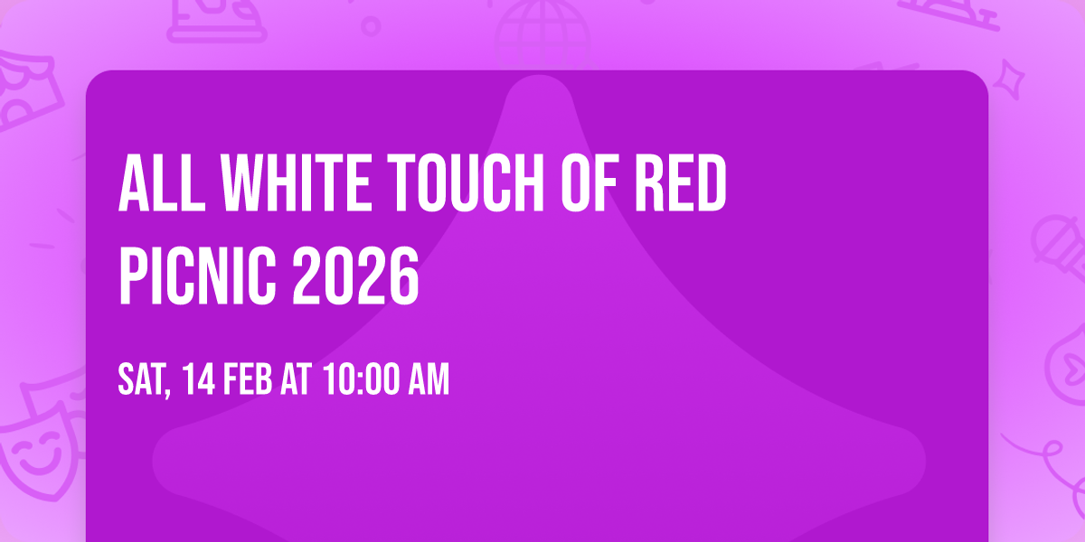 ALL WHITE TOUCH OF RED PICNIC 2026