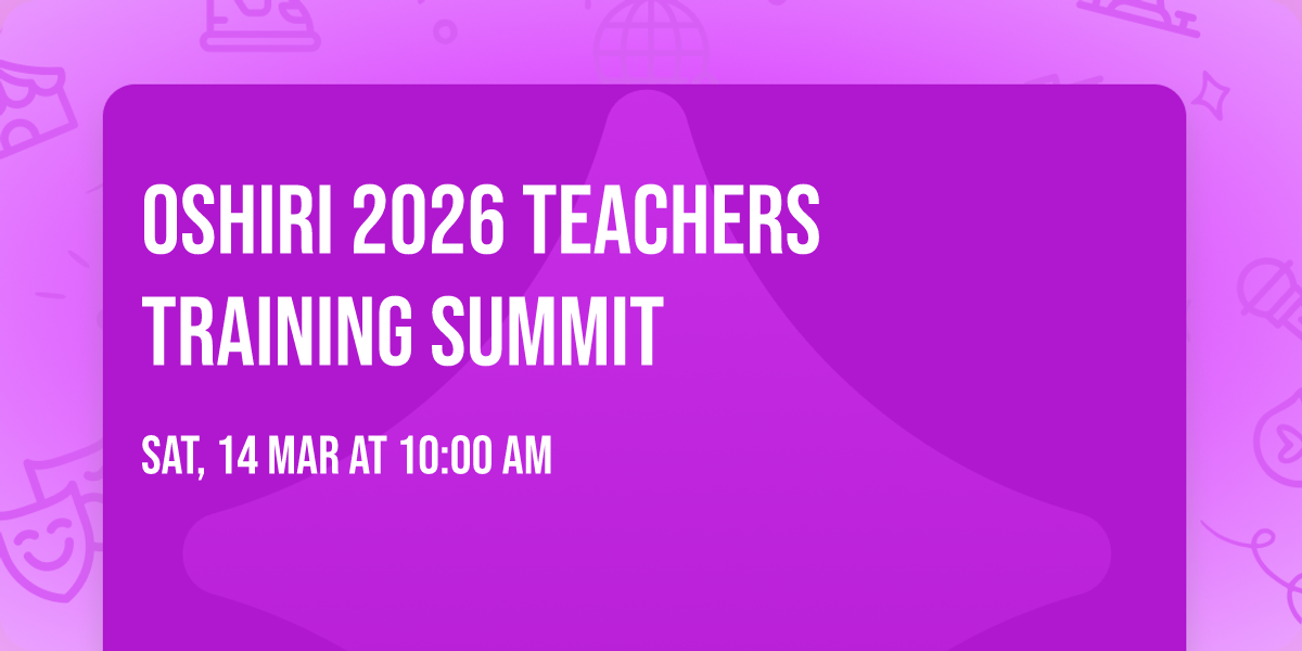 Oshiri 2026 Teachers Training Summit
