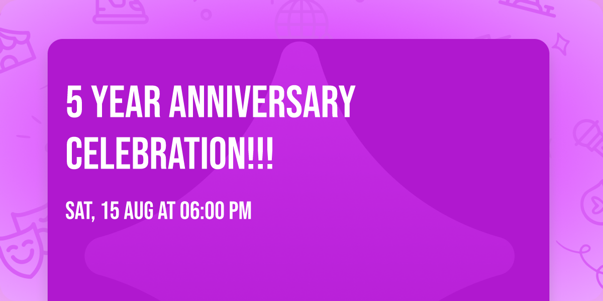5 Year Anniversary Celebration!!! \ud83e\udd2f\ud83e\udd73\ud83c\udf89