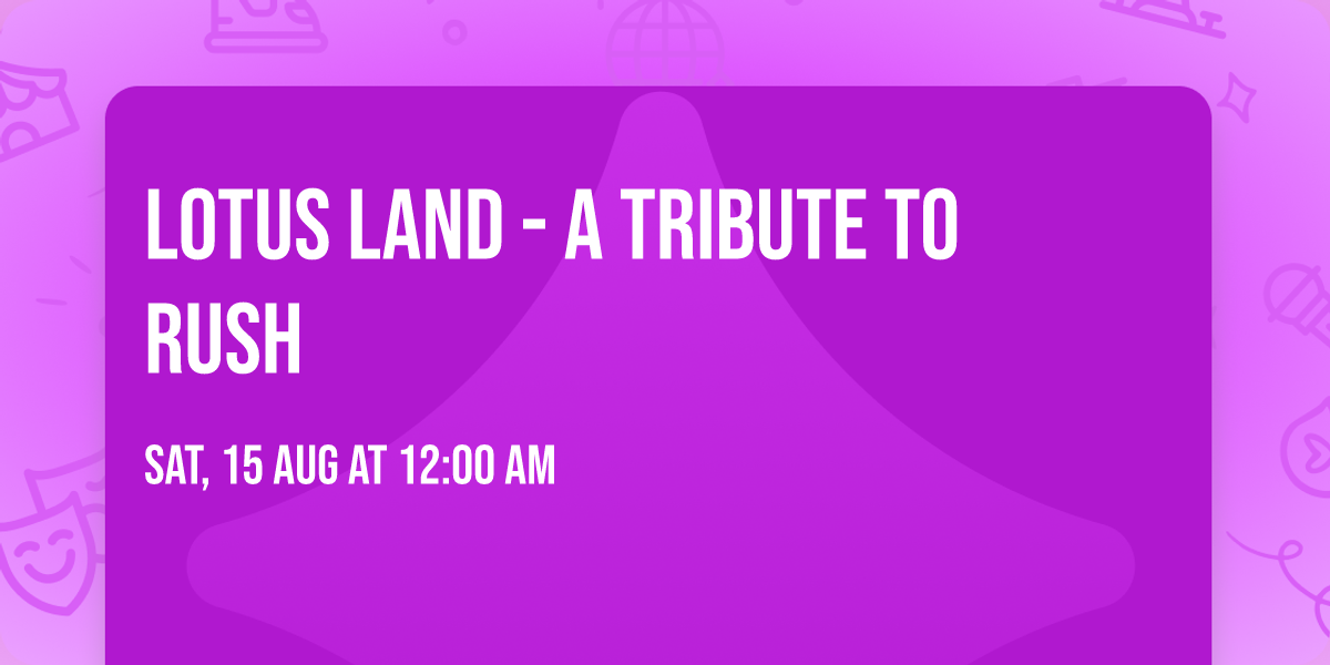 Lotus Land - A Tribute To Rush