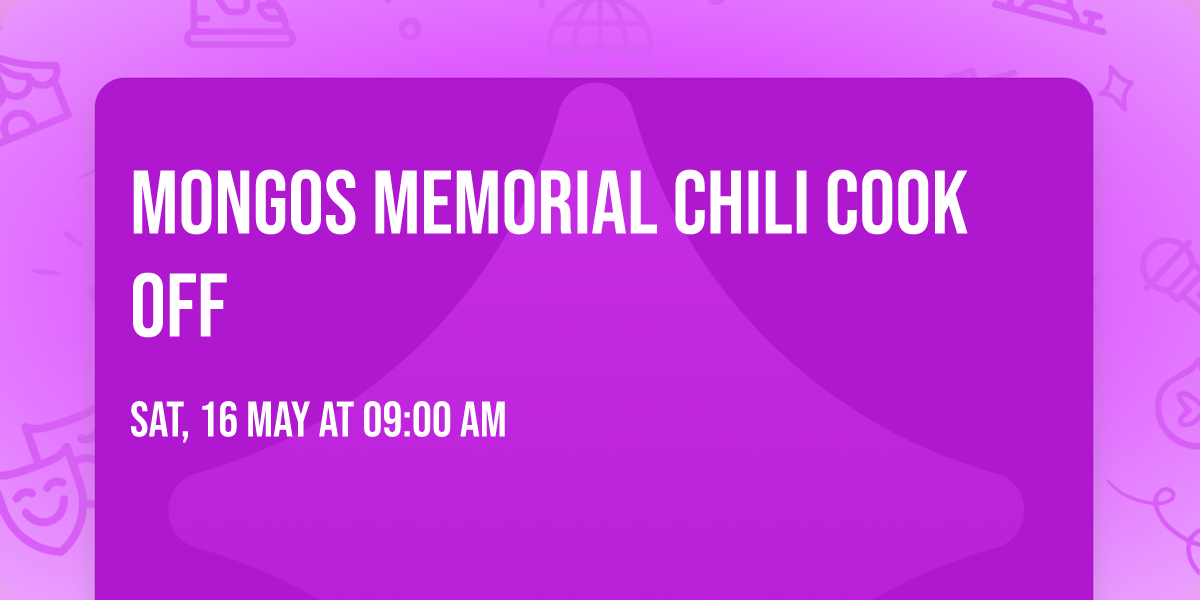 Mongos Memorial Chili Cook Off