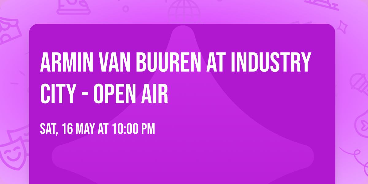 Armin van Buuren at Industry City - Open Air
