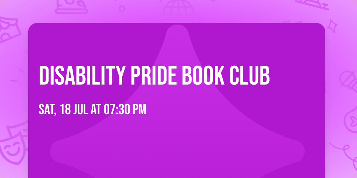 Disability Pride Book Club 