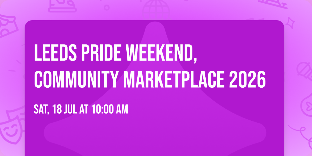 Leeds Pride weekend, Community Marketplace 2026