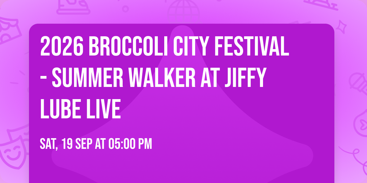 2026 Broccoli City Festival -  Summer Walker at Jiffy Lube Live