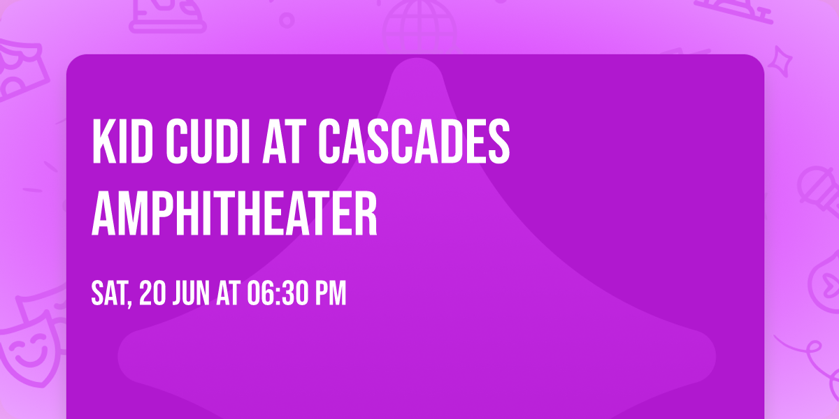 Kid Cudi at Cascades Amphitheater