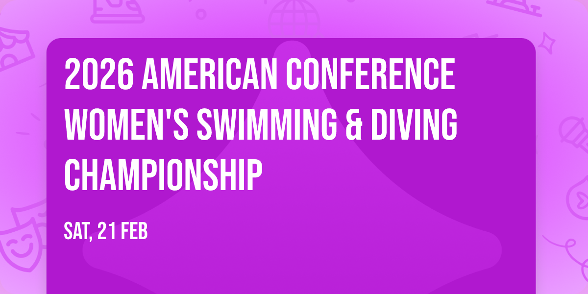 2026 American Conference Women's Swimming & Diving Championship
