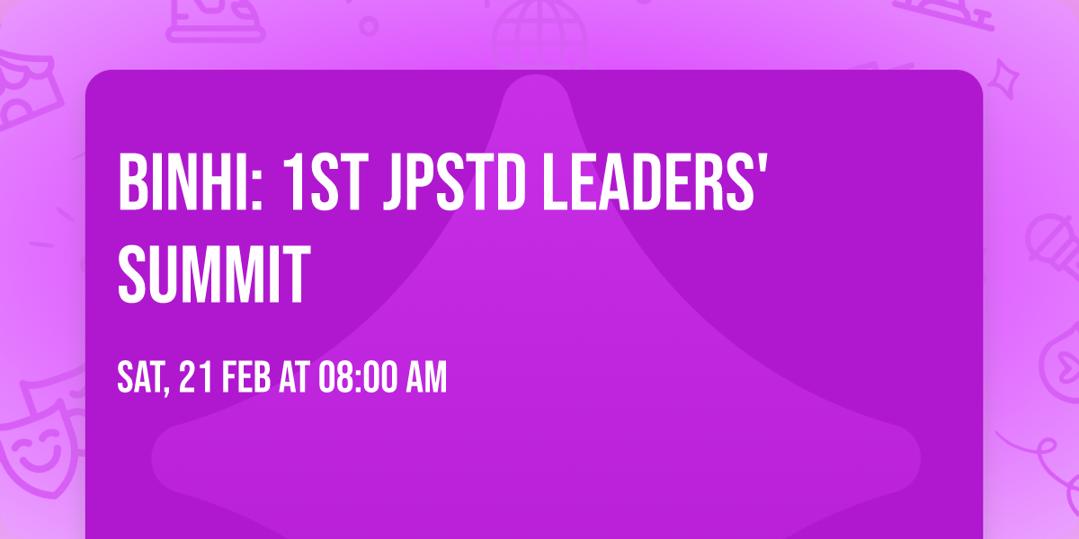 Binhi: 1st JPSTD Leaders' Summit