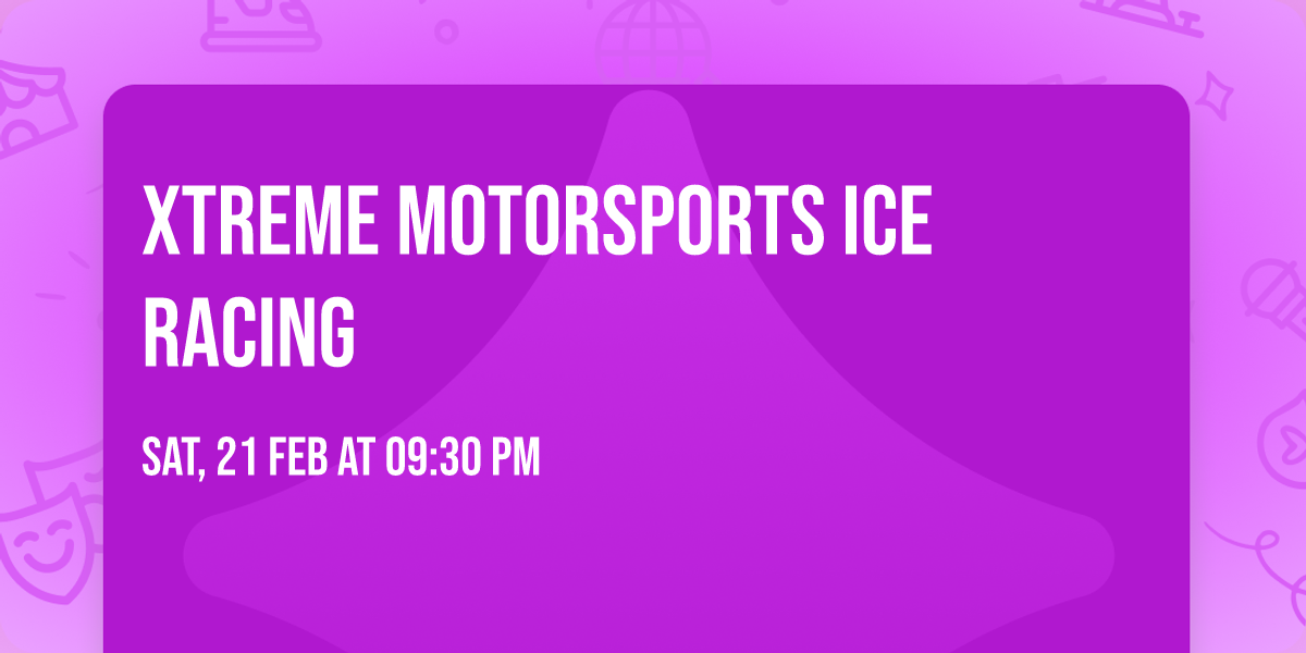Xtreme Motorsports Ice Racing