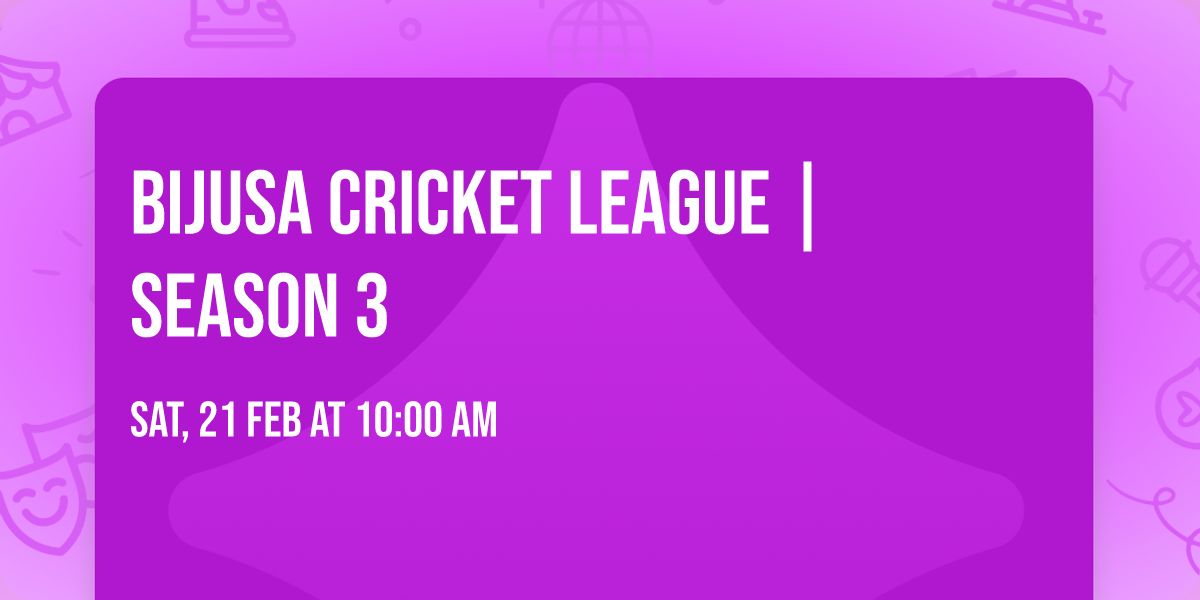 BiJUSA Cricket League | Season 3