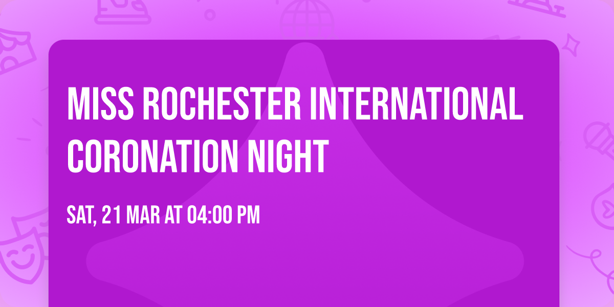 Miss Rochester International Coronation Night