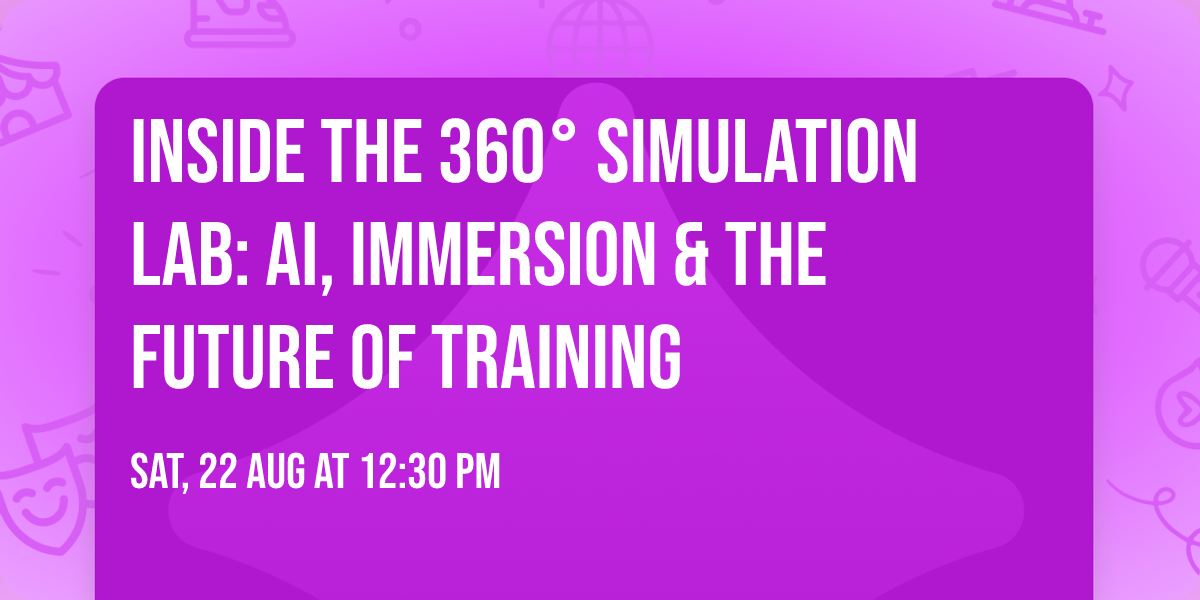 Inside the 360\u00b0 Simulation Lab: AI, Immersion & the Future of Training