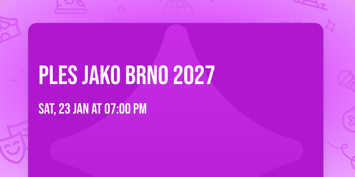 Ples jako Brno 2027