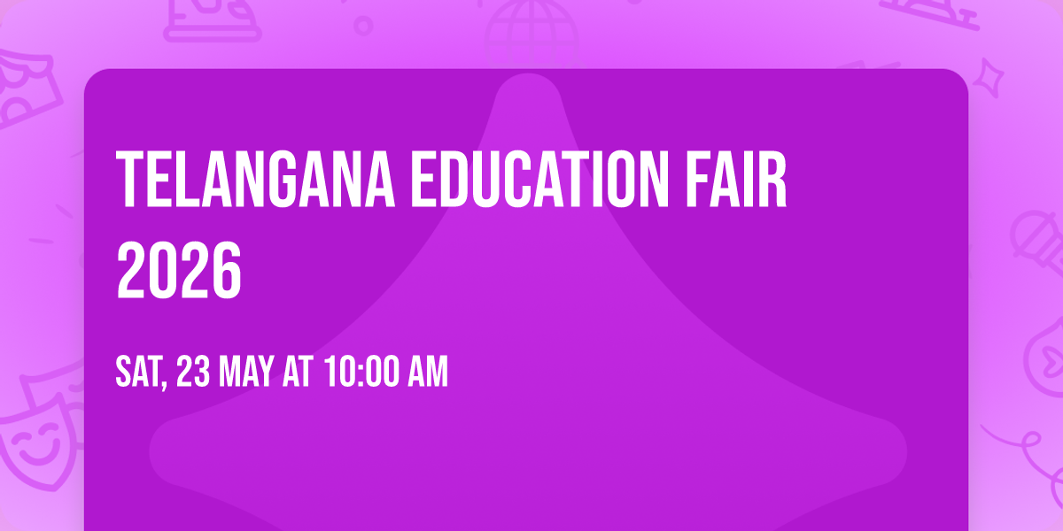 Telangana Education Fair 2026