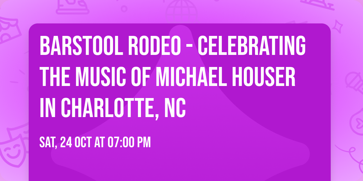 Barstool Rodeo - Celebrating the music of Michael Houser in Charlotte, NC