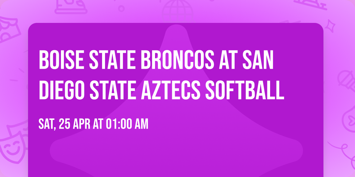 Boise State Broncos at San Diego State Aztecs Softball