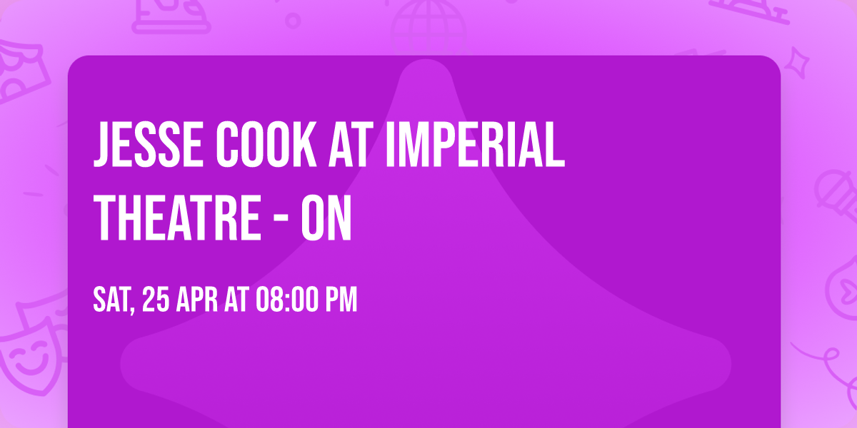 Jesse Cook at Imperial Theatre - ON