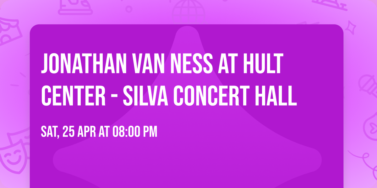 Jonathan Van Ness at Hult Center - Silva Concert Hall