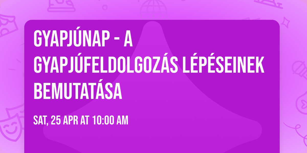 GYAPJ\u00daNAP - a gyapj\u00fafeldolgoz\u00e1s l\u00e9p\u00e9seinek bemutat\u00e1sa