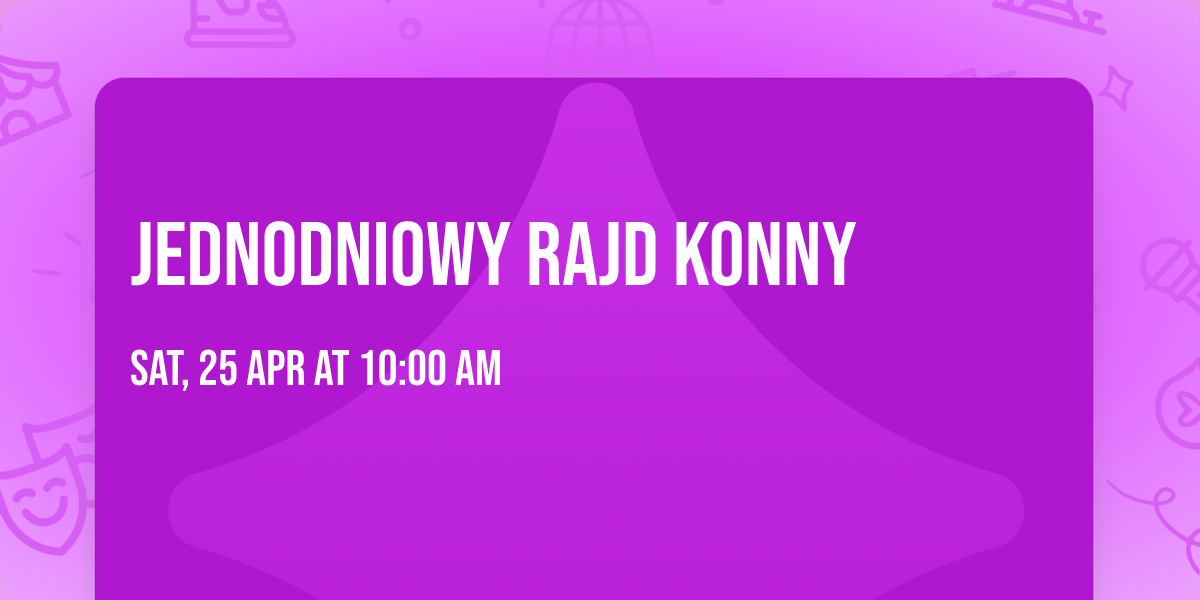 Jednodniowy Rajd Konny 