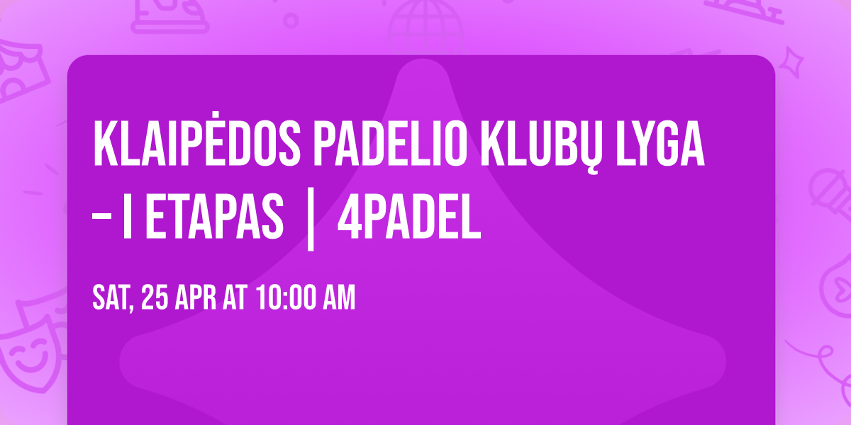 Klaip\u0117dos padelio klub\u0173 lyga \u2013 I etapas | 4PADEL