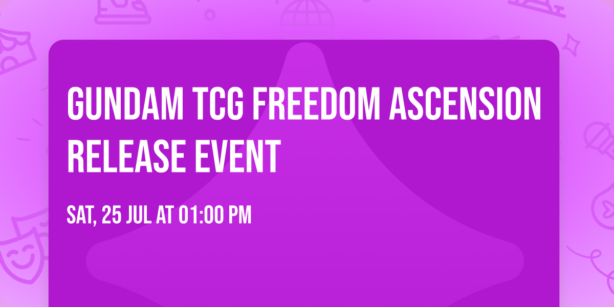 Gundam TCG Freedom Ascension Release Event