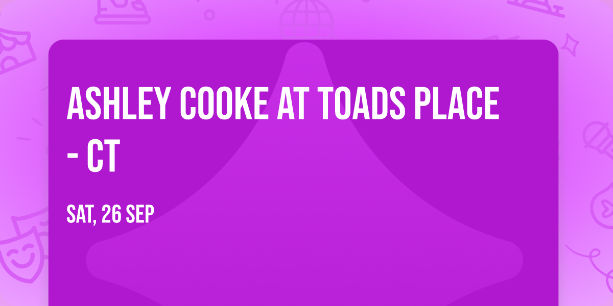 Ashley Cooke at Toads Place - CT