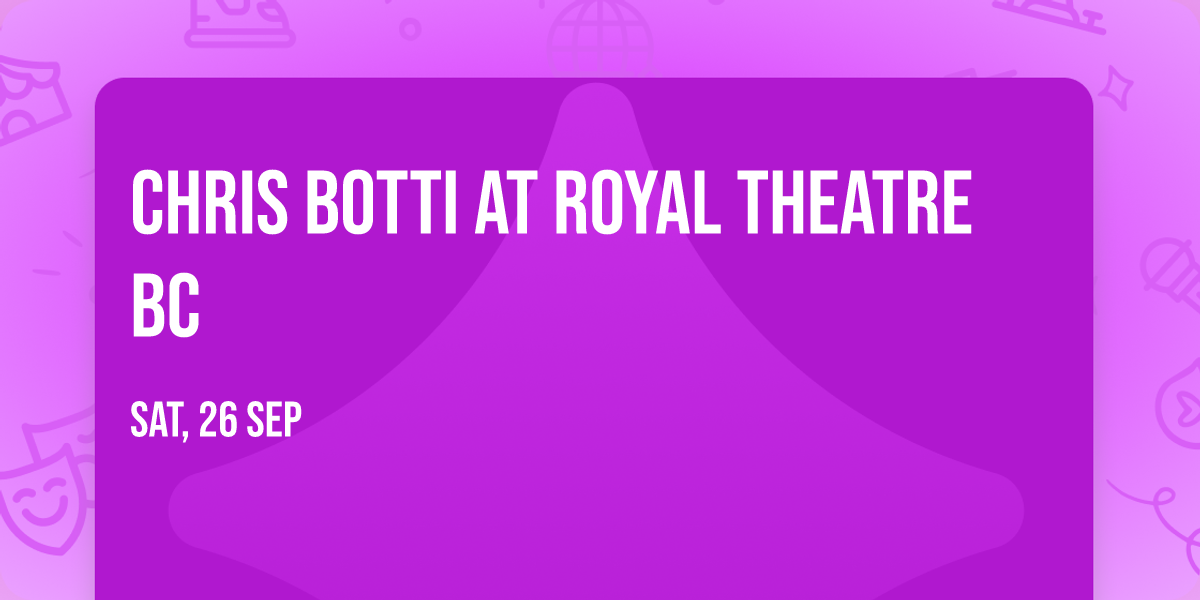 Chris Botti at Royal Theatre BC