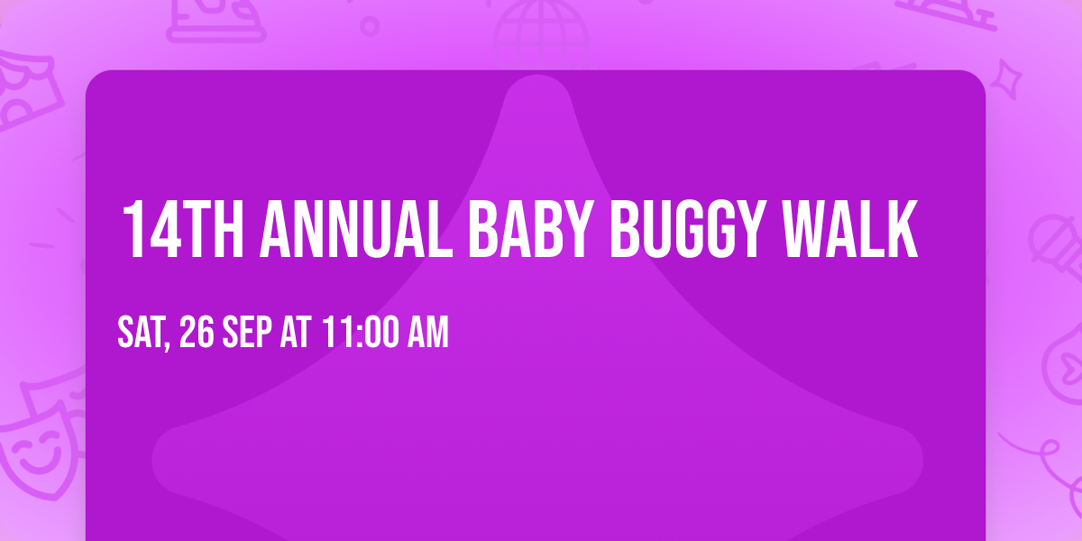 14th Annual Baby Buggy Walk