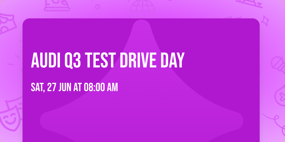 Audi Q3 Test Drive Day