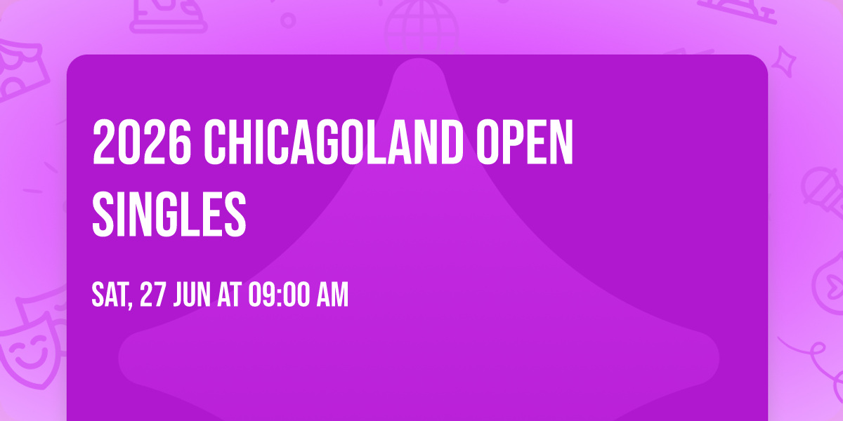 2026 Chicagoland Open Singles 