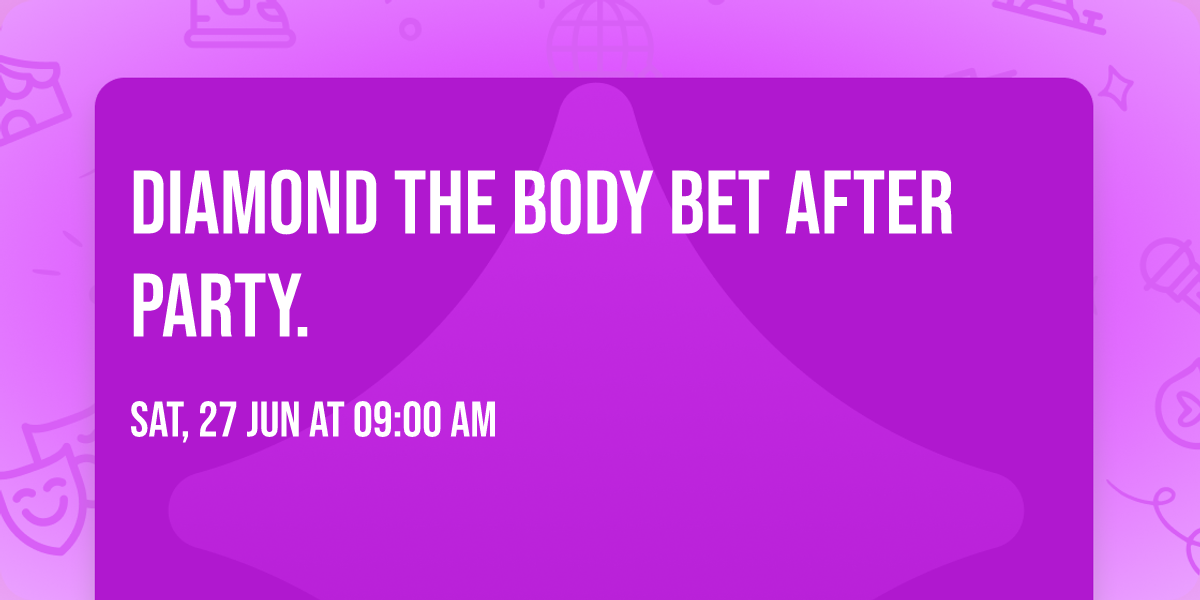 Diamond The Body BET After Party.