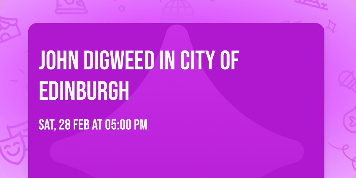 John Digweed in City of Edinburgh
