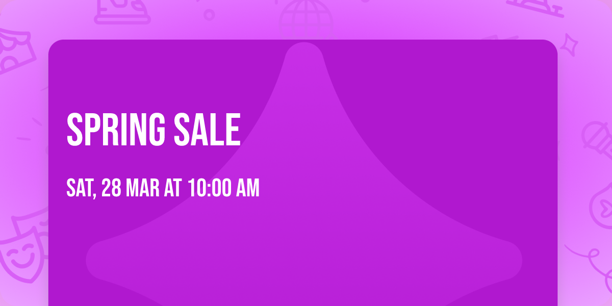 Spring Sale