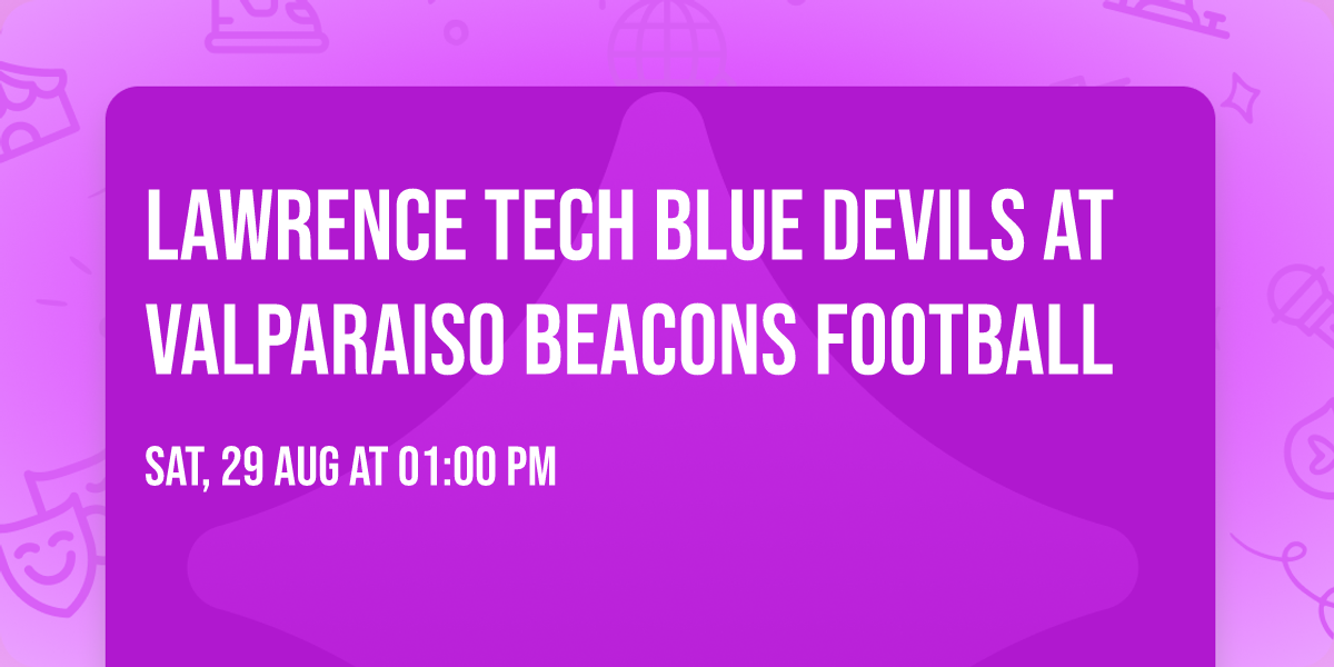 Lawrence Tech Blue Devils at Valparaiso Beacons Football