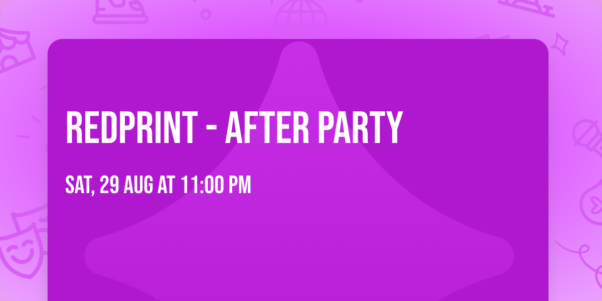 REDPRINT - After Party