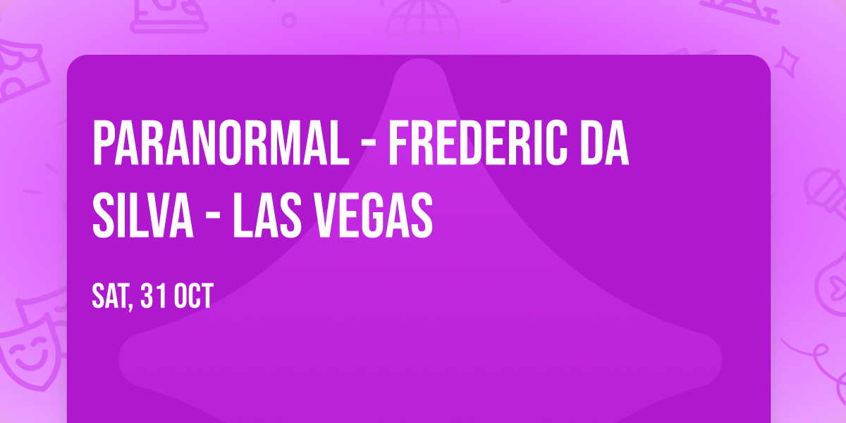 Paranormal - Frederic Da Silva - Las Vegas