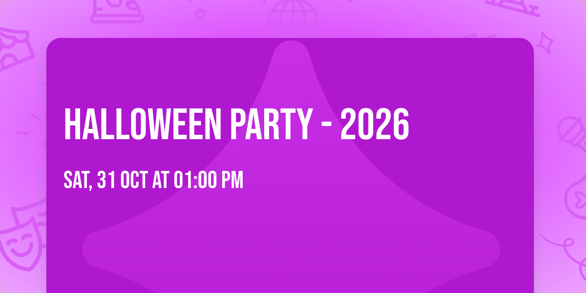 HALLOWEEN Party - 2026