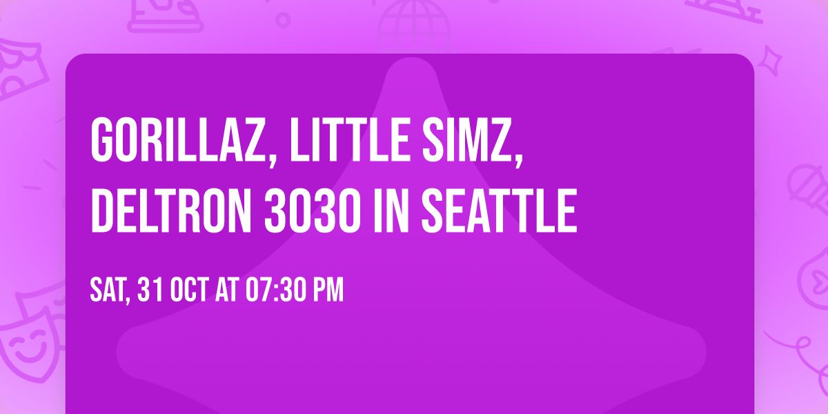 Gorillaz, Little Simz, Deltron 3030 in Seattle