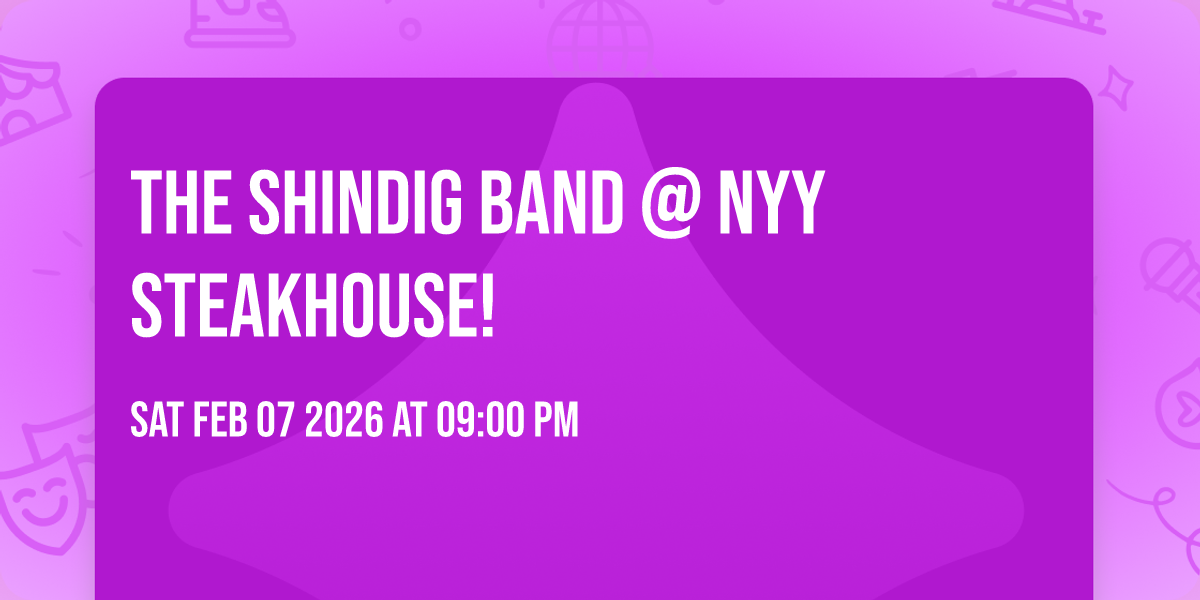 The ShinDig Band @ NYY Steakhouse!