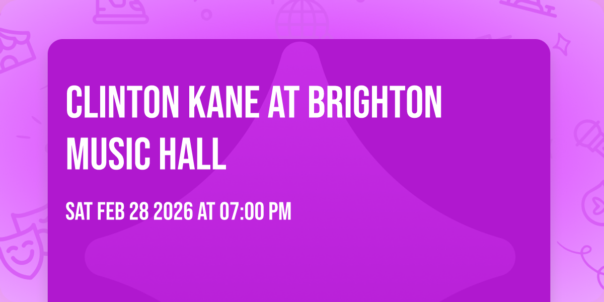 Clinton Kane at Brighton Music Hall