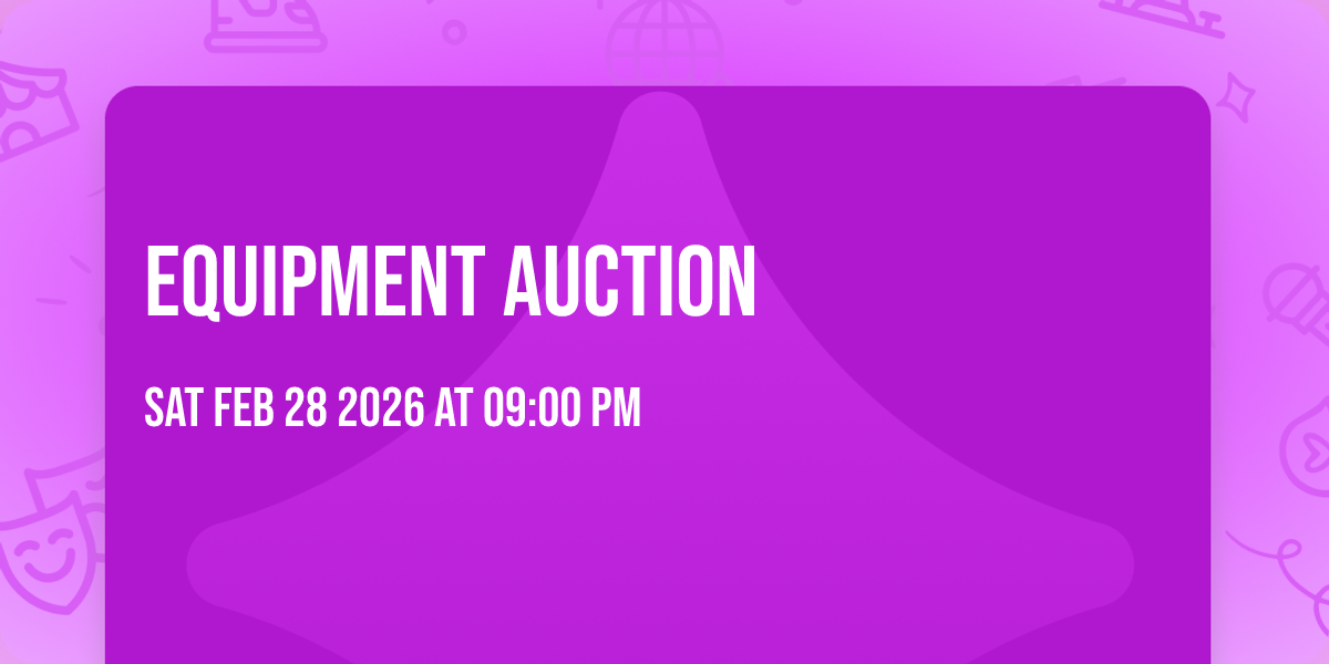 Equipment Auction
