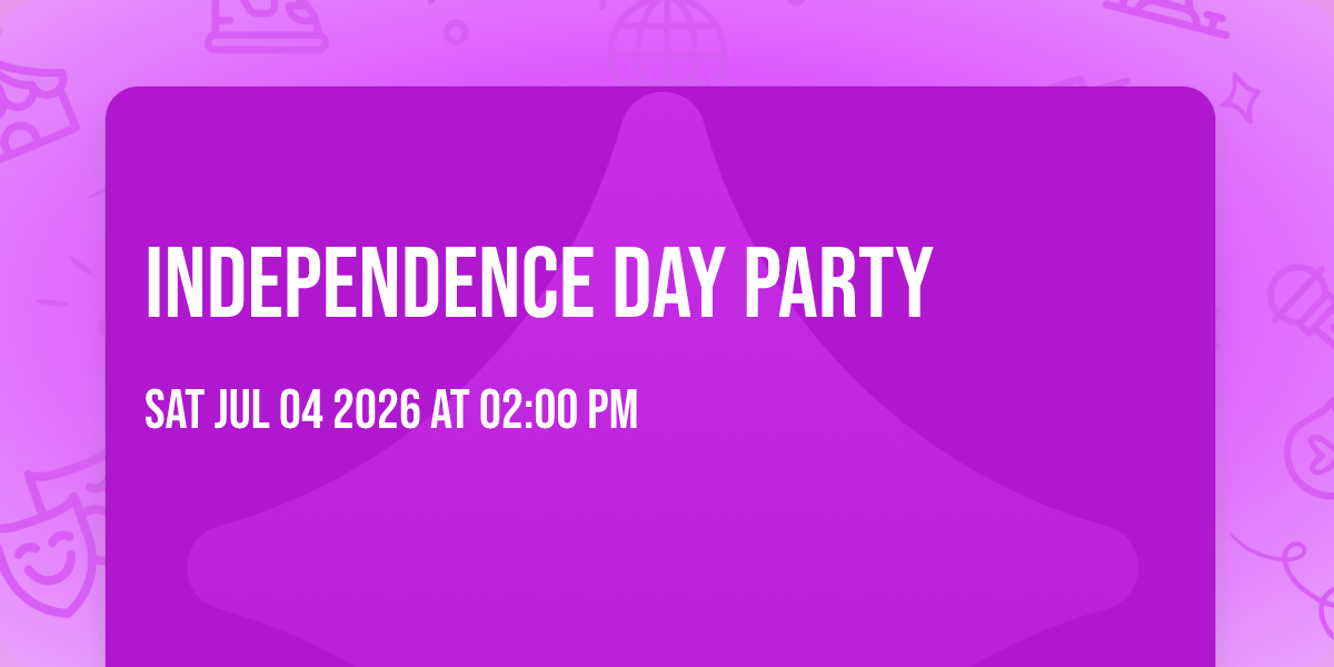 Independence day party