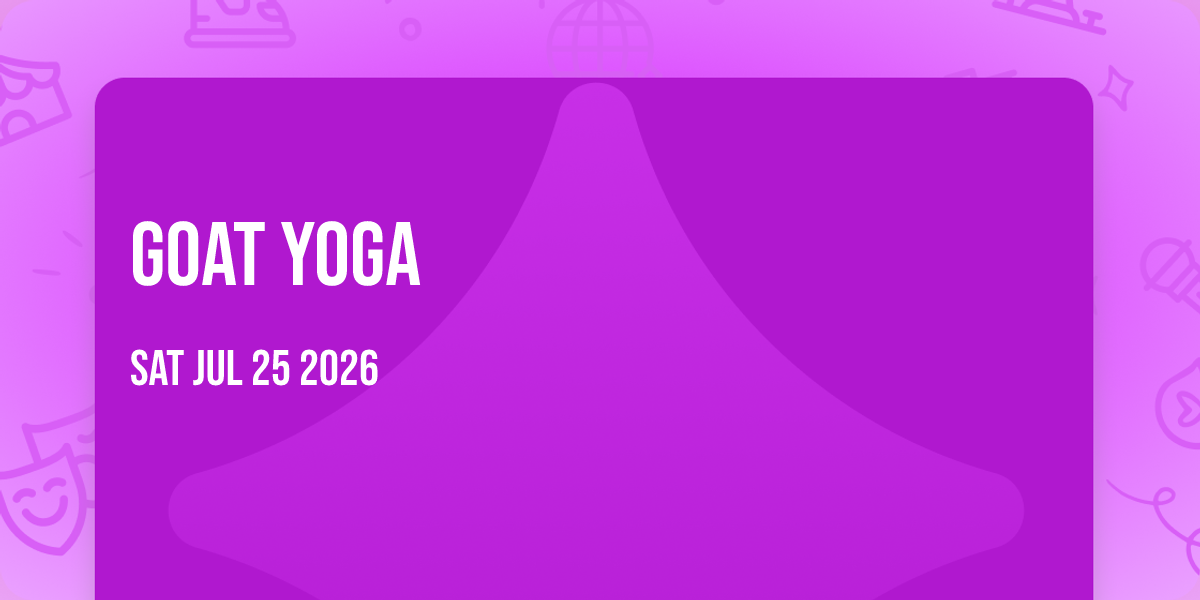 Goat Yoga