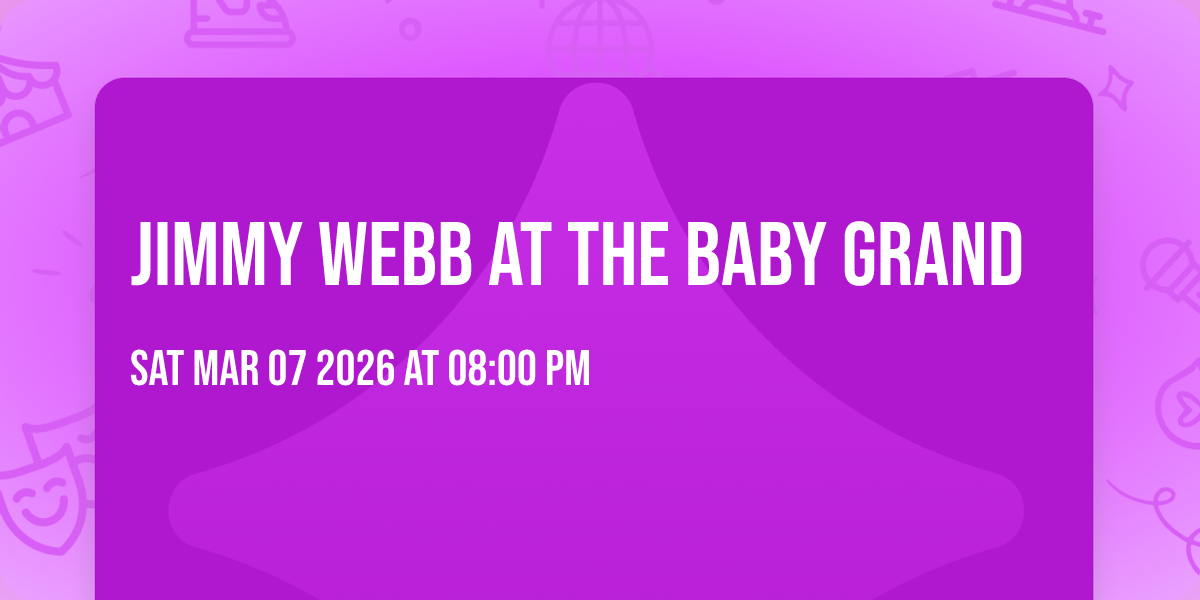 Jimmy Webb at The Baby Grand