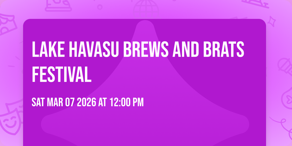 Lake Havasu Brews and Brats Festival