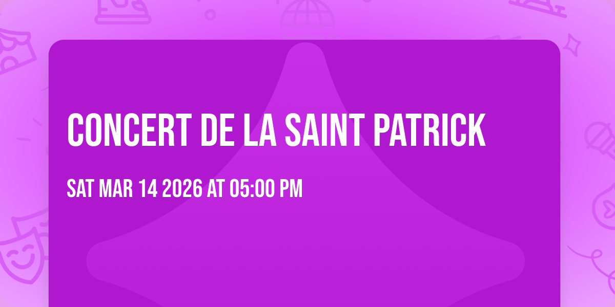 Concert de la Saint Patrick