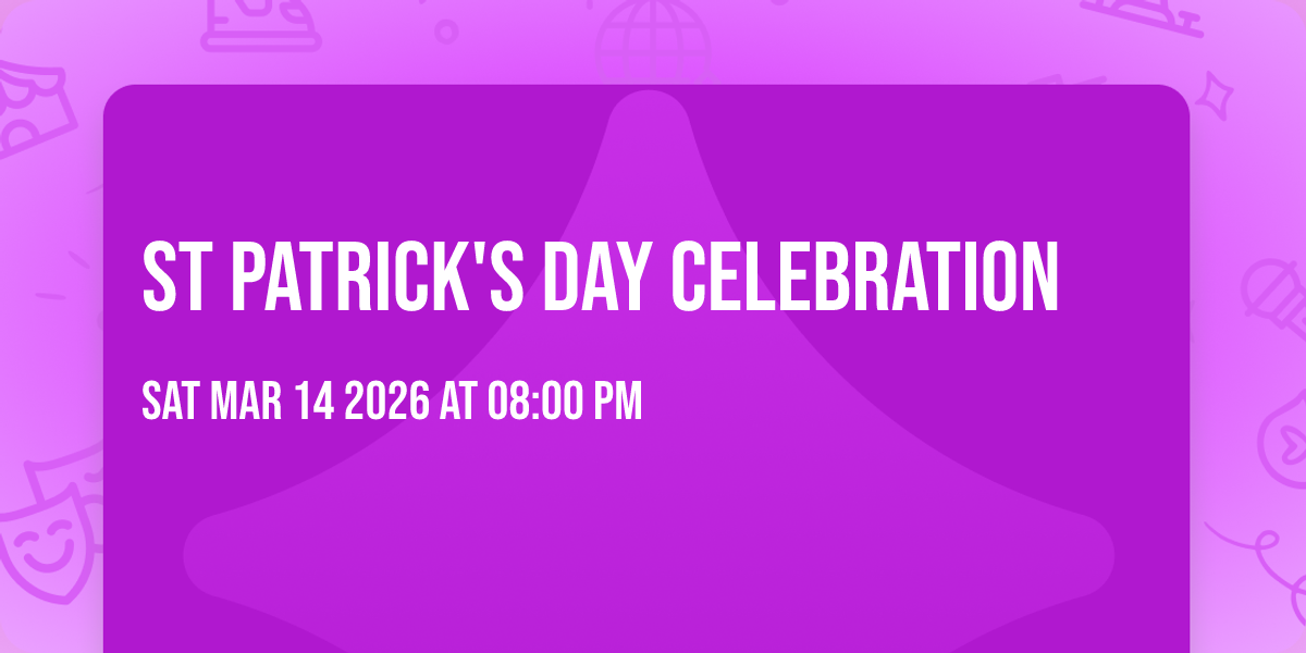 St Patrick's Day Celebration