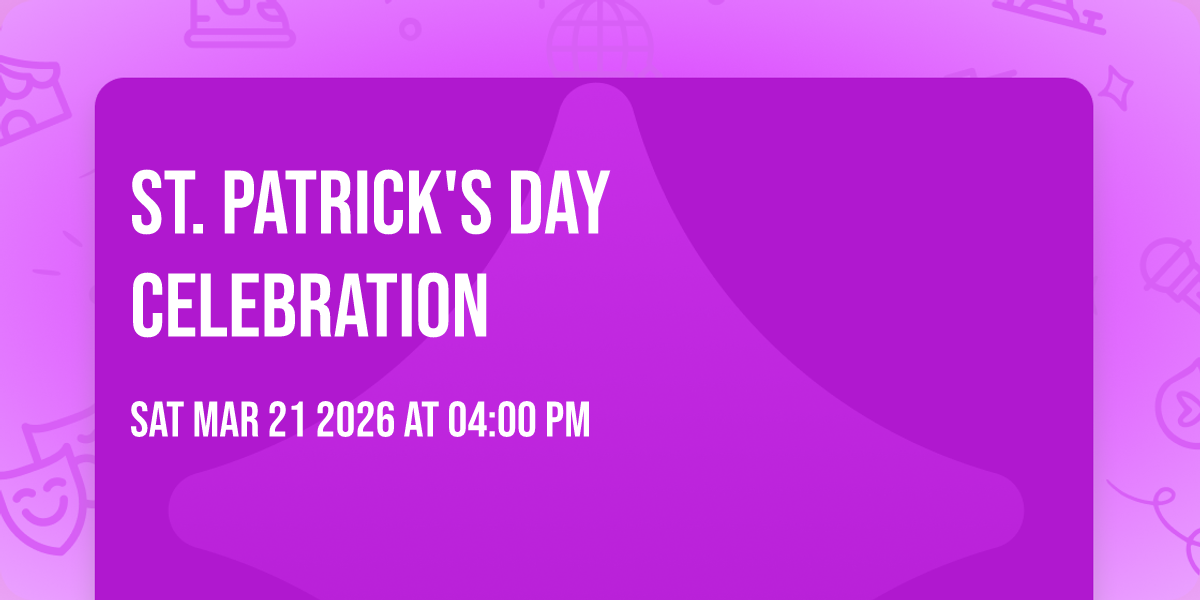 St. Patrick's Day Celebration 