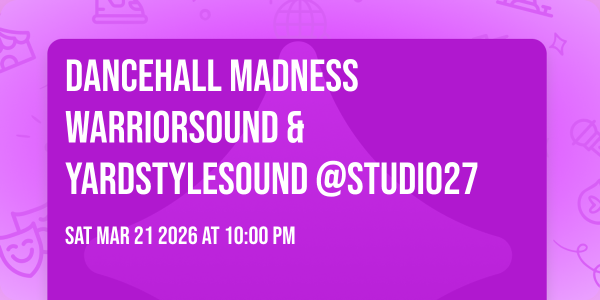 🔥 DANCEHALL MADNESS 🔥 WarriorSound & YardstyleSound @STUDIO27 